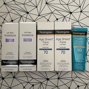 Neutrogena Sunscreen & Moisturizer 5 Item Bundle *Brand New*